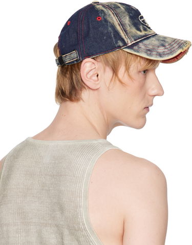 Šiltovka Diesel Diesel C-Seymon Distressed Denim Baseball Cap Modrá | A06467-0DGAV-01, 3