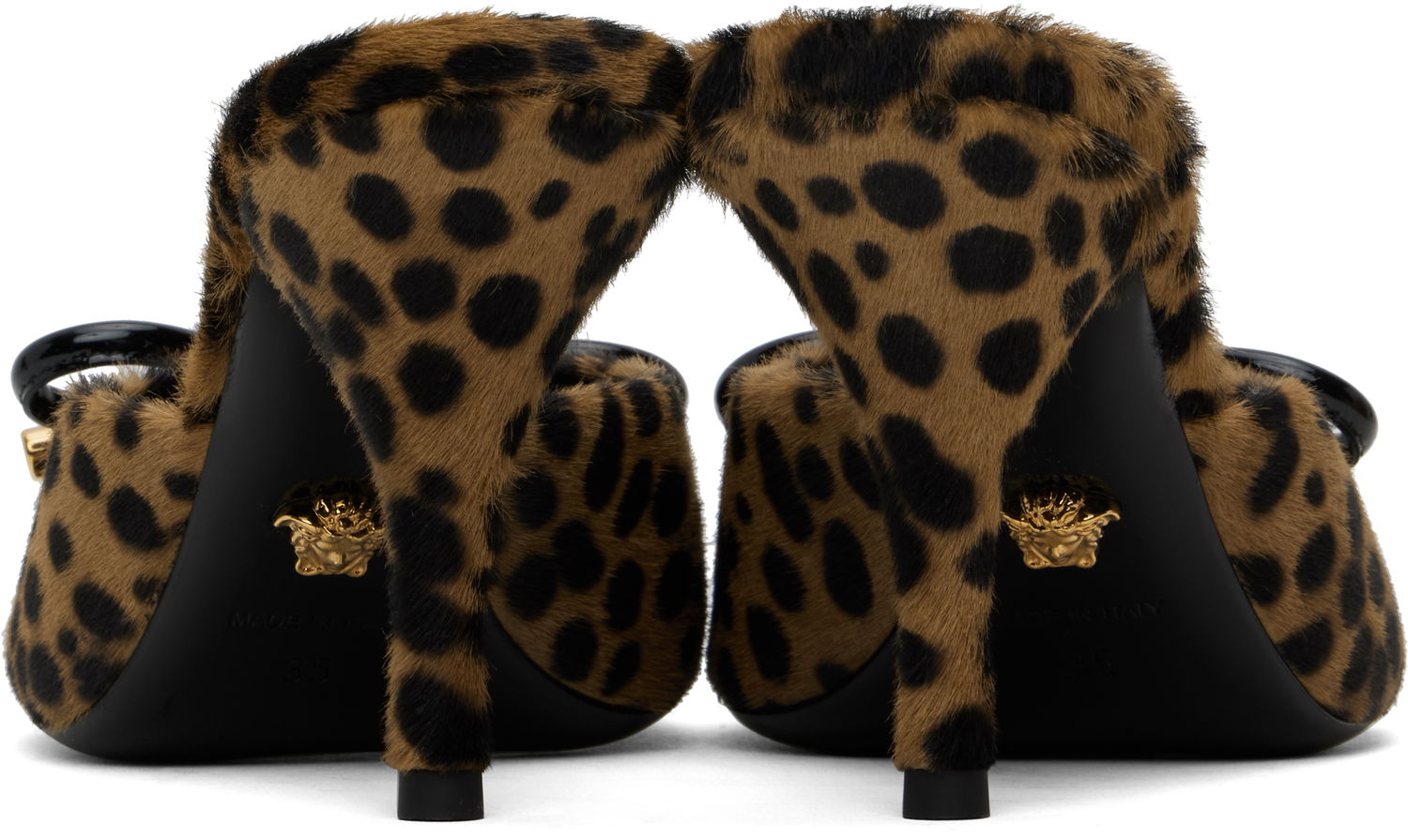 Doplnky Versace Versace Leopard Opera Bow Heeled Sandals Hnedá | 1018239_1A13307_6N30V, 1
