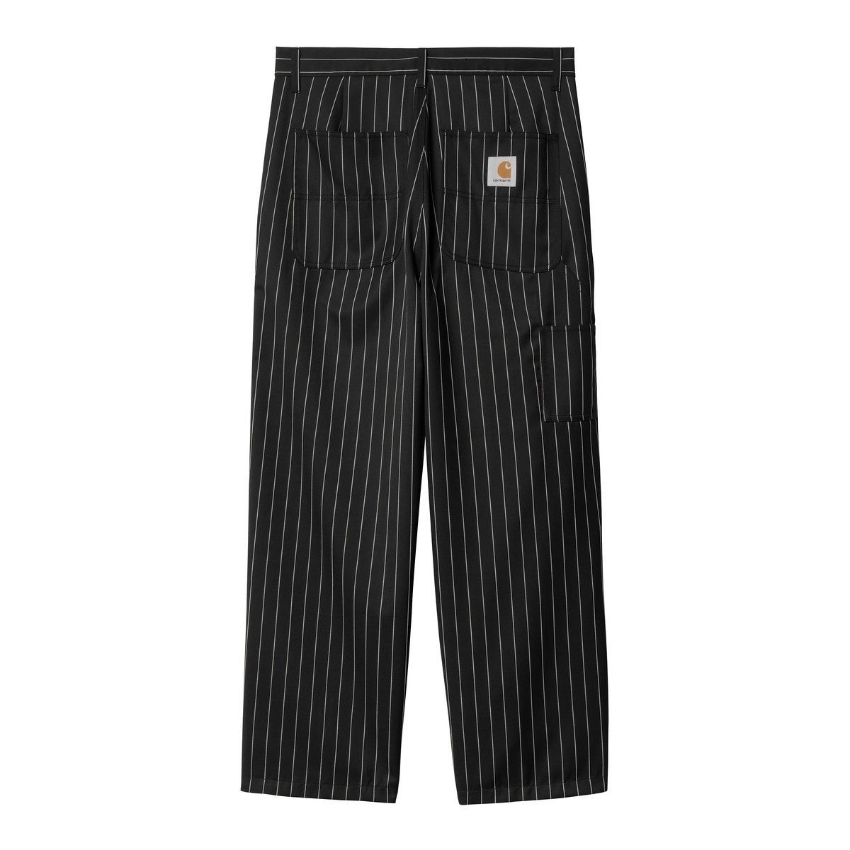 Nohavice Carhartt WIP Striped Relaxed Fit Workwear Pants Čierna | I034438_9, 0