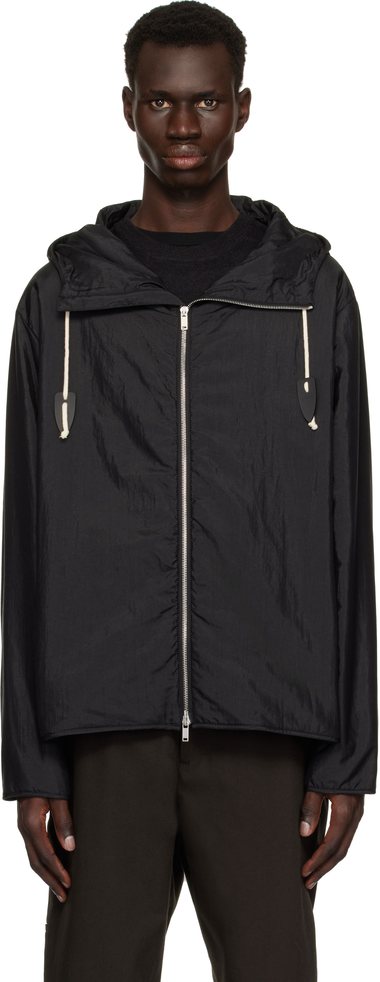 Vetrovka Jil Sander Jil Sander Hooded Sportswear Jacket Čierna | J47SW0012_J70003, 0