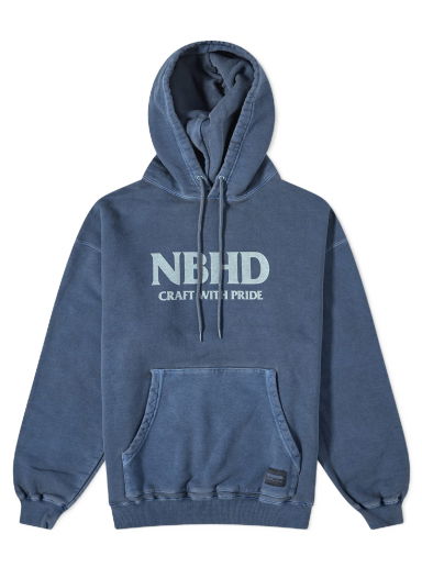 Mikina Neighborhood Pigment Dyed Hoodie Navy | 232FPNH-CSM07-NY