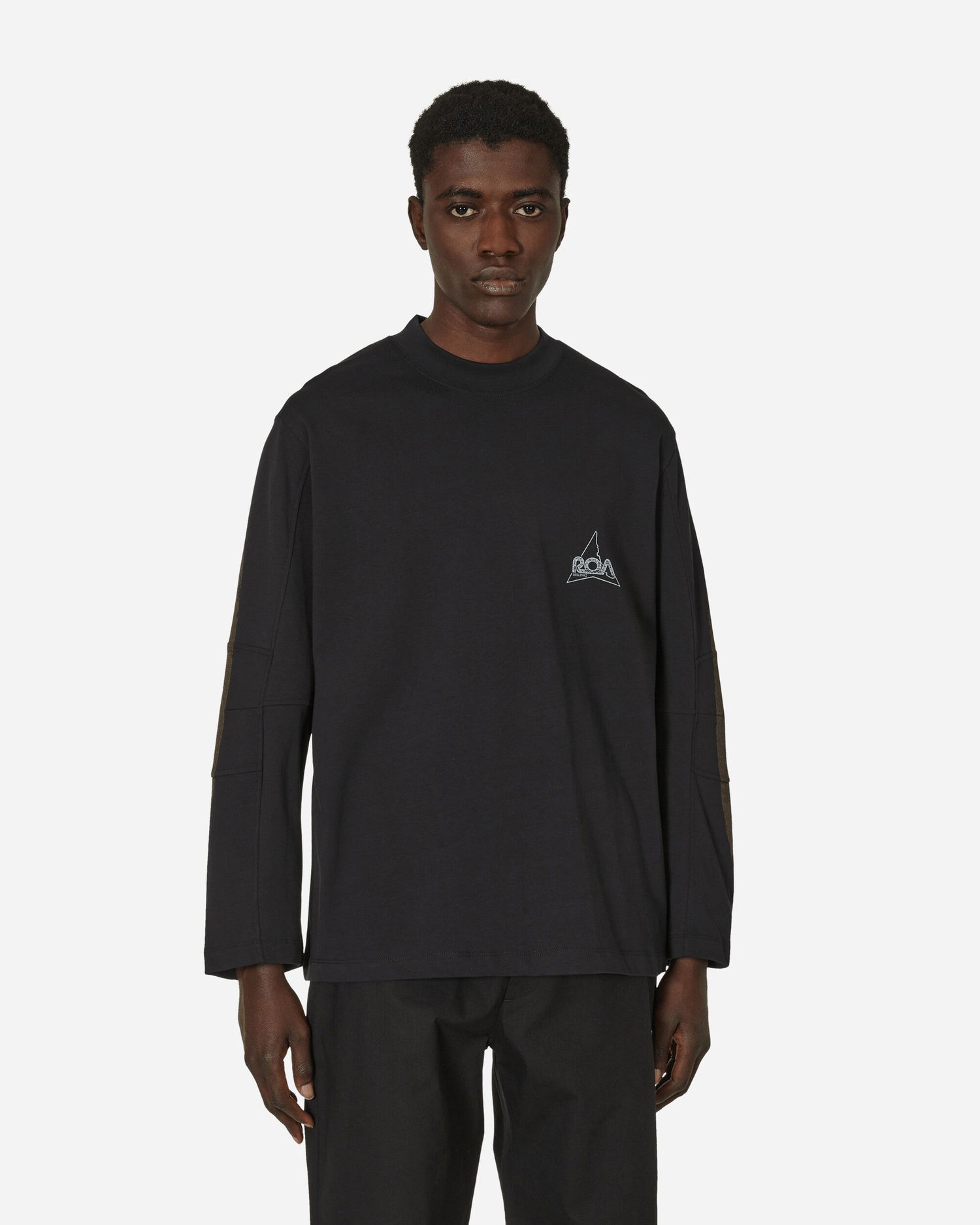 Tričko ROA Graphic Longsleeve T-Shirt Black Čierna | RBMW085FA62 BLK0001, 0