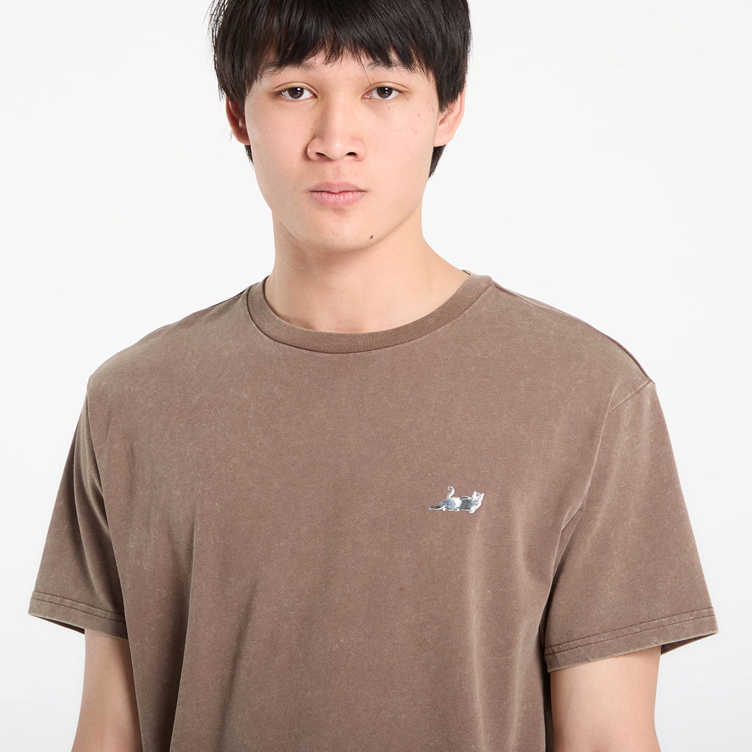 Tričko RIPNDIP Castanza Short Sleeve Vintage Wash Tee Hnedá | RNDBASIC251, 1