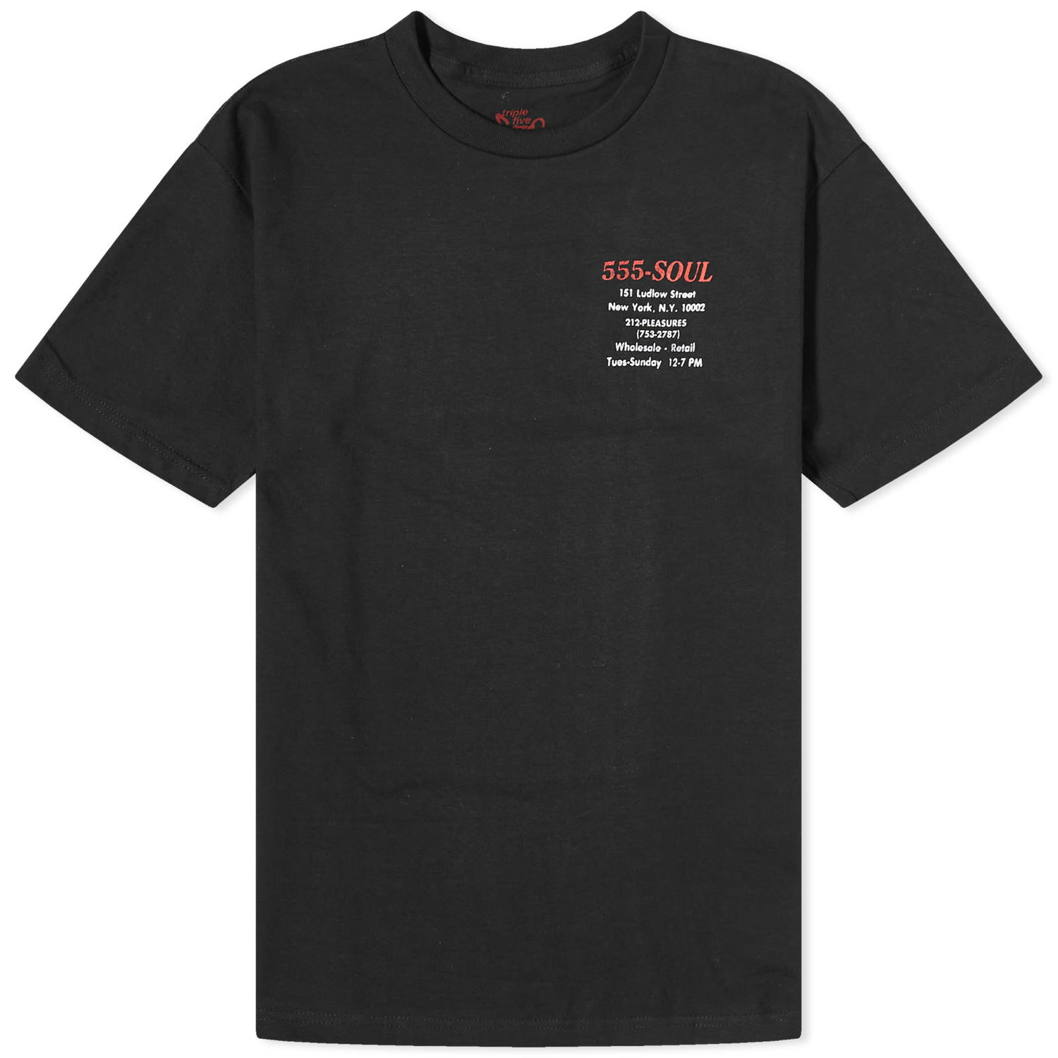 Tričko Pleasures 555 x Biz Card T-Shirt Čierna | P23555007-BLACK, 0