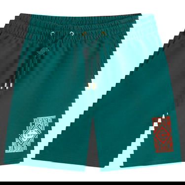 Šortky Casablanca Casablanca Gothic Logo Sweat Shorts, Size Large Zelené | MS25-JTR-003-02, 1
