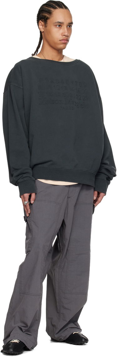 Sveter Maison Margiela Maison Margiela Embroidered Sweatshirt Šedá | S50GU0230 M25017, 3