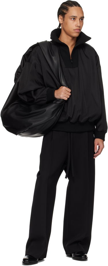 Sveter Fear of God Fear of God Nylon and Wool Quarter-Zip Jacket Čierna | FGE230-308NYW, 3