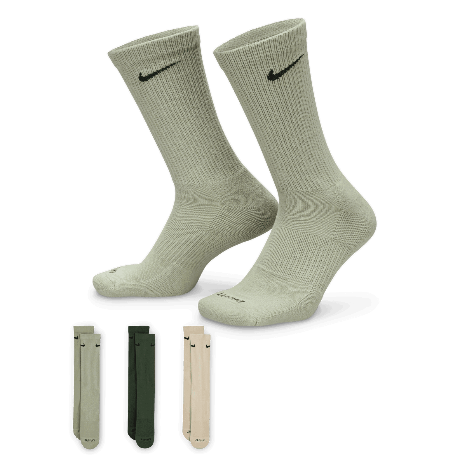 Everyday Plus Cushioned Training Crew Socks (3 Pairs) men