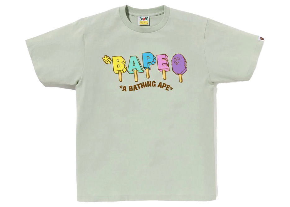 Tričko BAPE Popsicle Tee Zelené | 1J30-110-069, 0