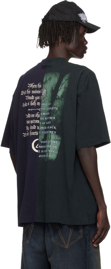 Tričko VETEMENTS Vetements Cradle of Filth Cut-Up Oversized T-Shirt Čierna | UCF76TR850EN, 2