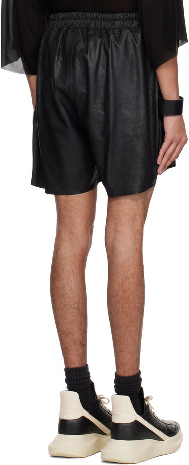 Šortky Rick Owens Rick Owens Hollywood Boxers Leather Shorts Čierna | RR01E5306 LBA, 2