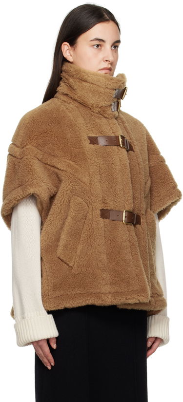 Vesta Max Mara Max Mara Newrodano Teddy Cape Hnedá | 2424736292600 MM10739, 1