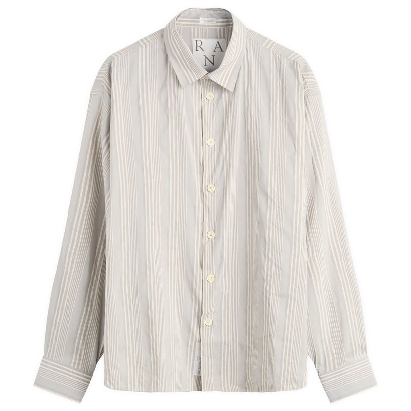 Košeľa Ranra Ranra Classic Striped Shirt, Size Large Modrá | AMFW25LS01545-R020