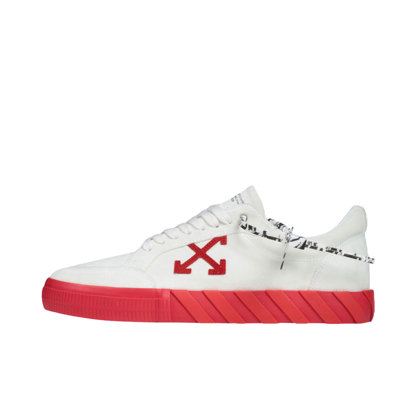 Tenisky a topánky Off-White Low Vulc "White Red" Červená | OMIA085F20LEA0050125
