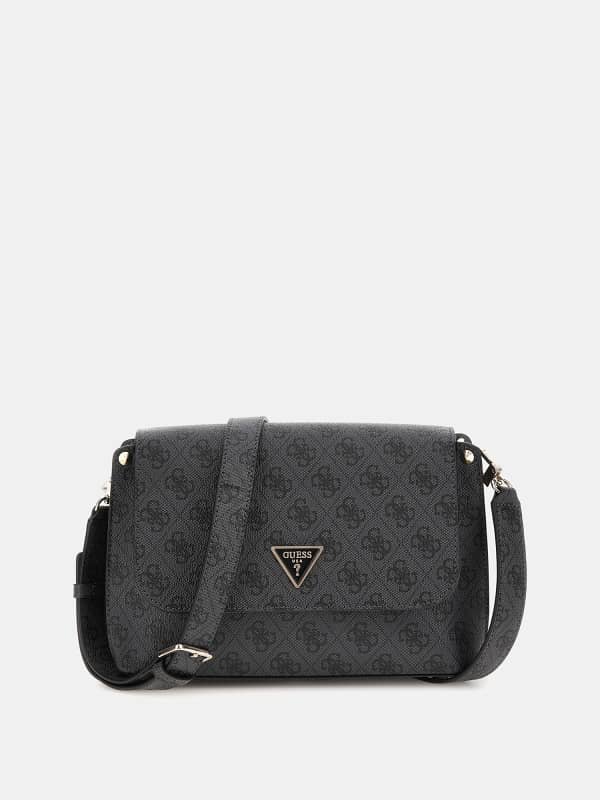 Kabelka GUESS Meridian 4G Logo Crossbody Čierna | HWSG8778200, 0