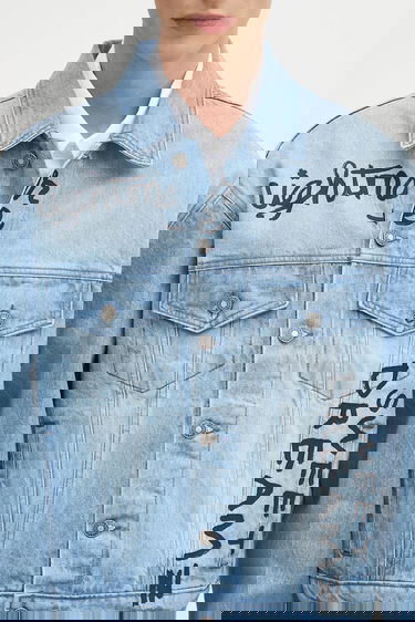Bunda Sky High Farm Sky High Farm Sweet Dreams Denim Jacket Modrá | SHF07J003, 3