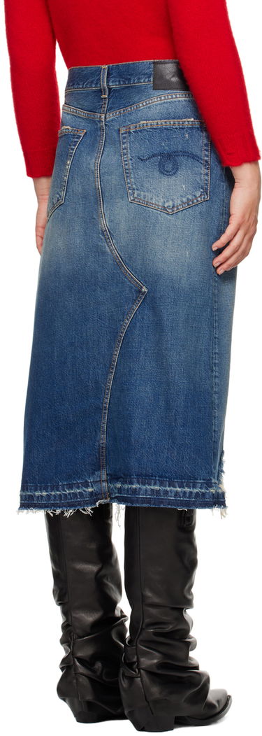 Sukňa R13 R13 Jesse Denim Midi Skirt Modrá | R13WD100-D216B, 2
