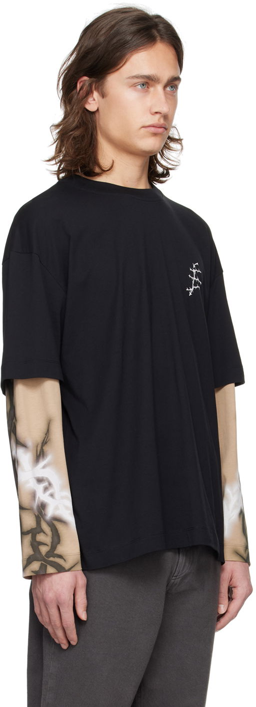 Tričko Études Études Thorns Graphic Long Sleeve T-Shirt Čierna | E24MM183A00795, 1