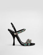 Dolce & Gabbana Embroidered Slingback Heels