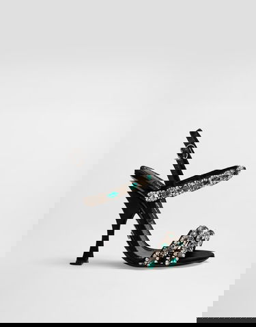 Doplnky Dolce & Gabbana Dolce & Gabbana Embroidered Slingback Heels Čierna | CR1931AX14080999, 0