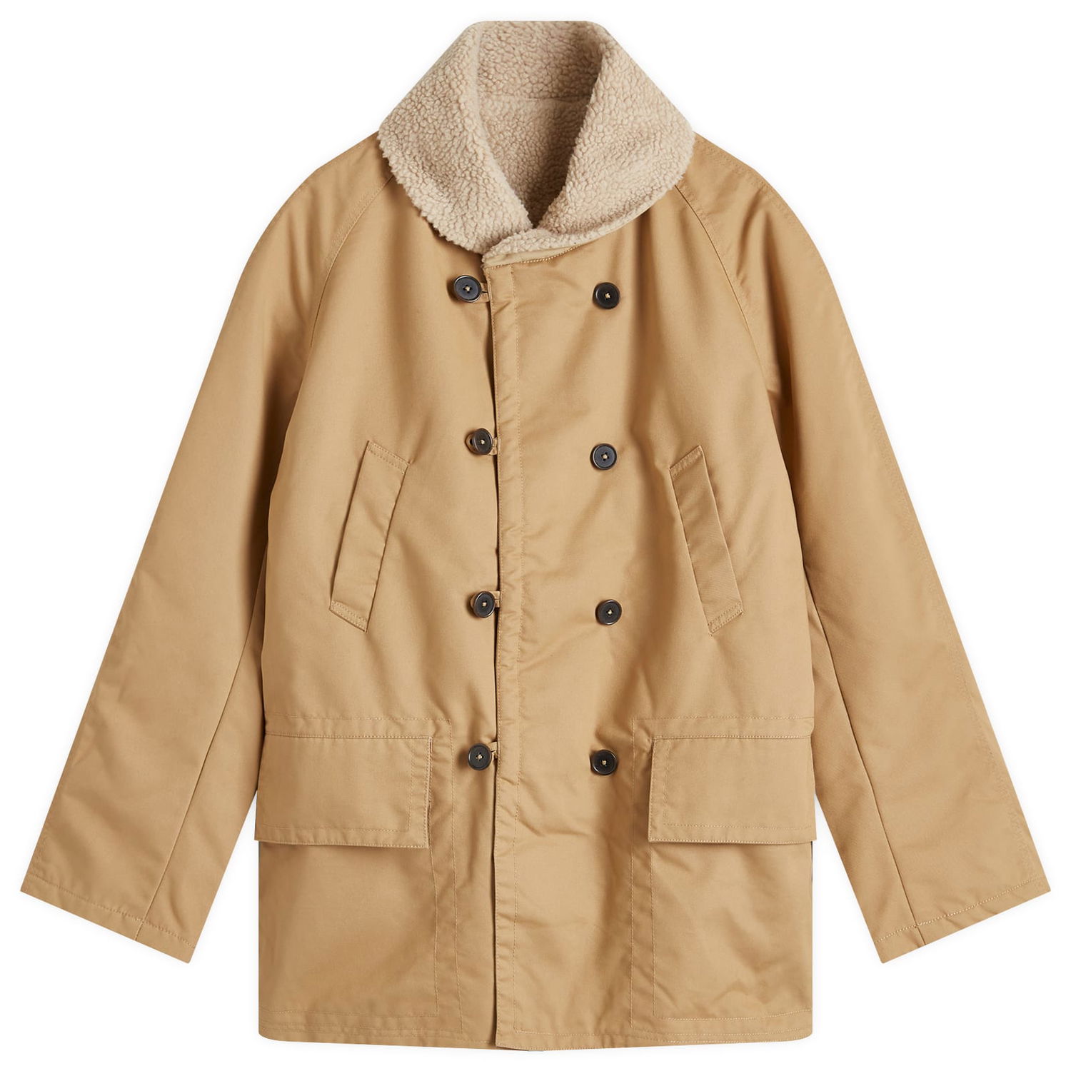 Kabáty Universal Works Reversible Mackinaw Jacket Béžová | 31107-SND, 0
