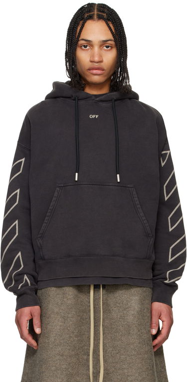 Mikina Off-White Off-White Arrow Skate Martyrdom Hoodie Čierna | OMBB085S25FLE00P1361, 0