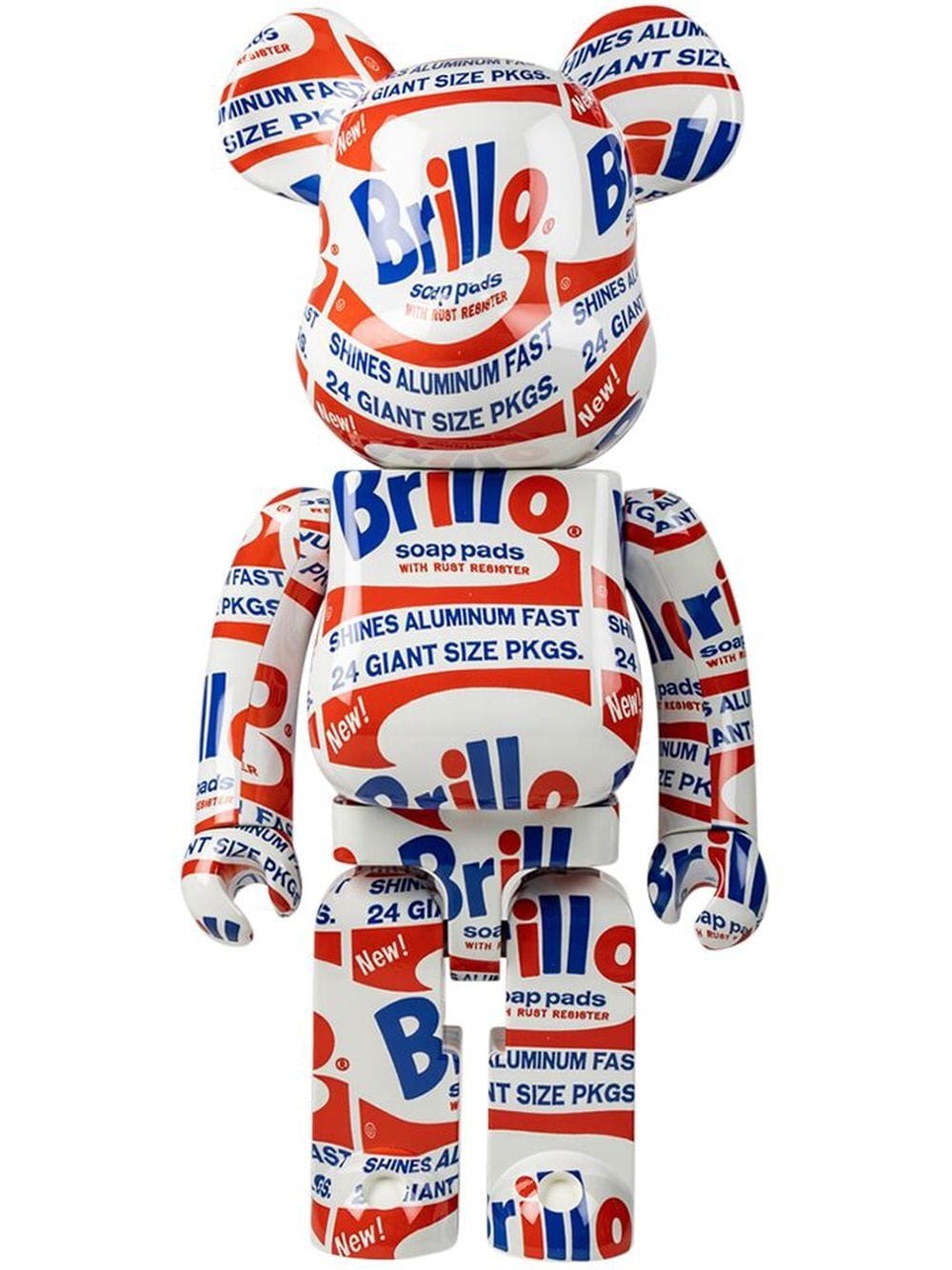 Zberateľské Medicom Toy Andy Warhol "Brillo" BE@RBRICK figure - White Rôznofarebný | MEDI010519619601, 0