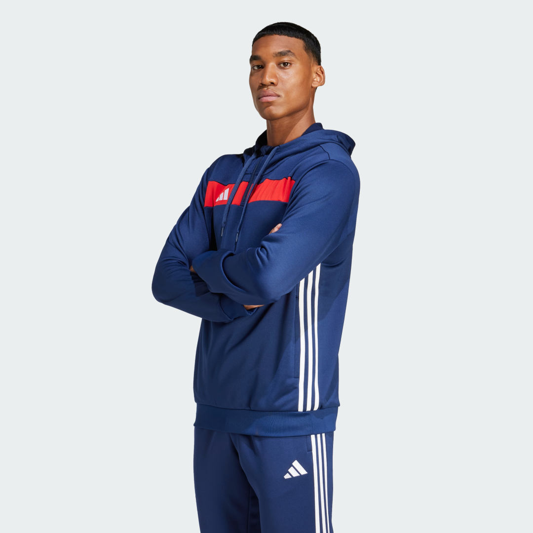 Mikina adidas Performance Essentials Hoodie Modrá | JC5461, 0