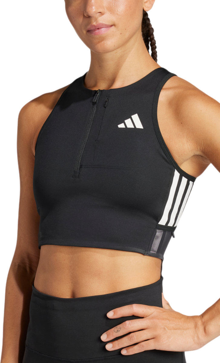 Tielko adidas Originals Adizero Crop Top Čierna | jn7162, 0
