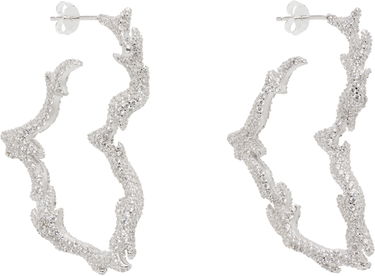 Náušnice Collina Strada Flame Heart Paved Earrings Metalická | XX1301, 1