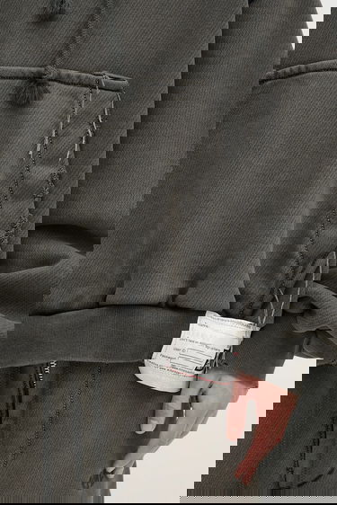 Mikina Maison MIHARA YASUHIRO Maison MIHARA YASUHIRO Amateur Sewn Wide Back Hoodie Šedá | A14HD522, 4