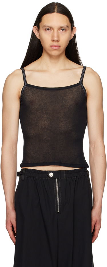 Tielko Dion Lee Semi-Sheer Tank Top Čierna | C3132S23, 0