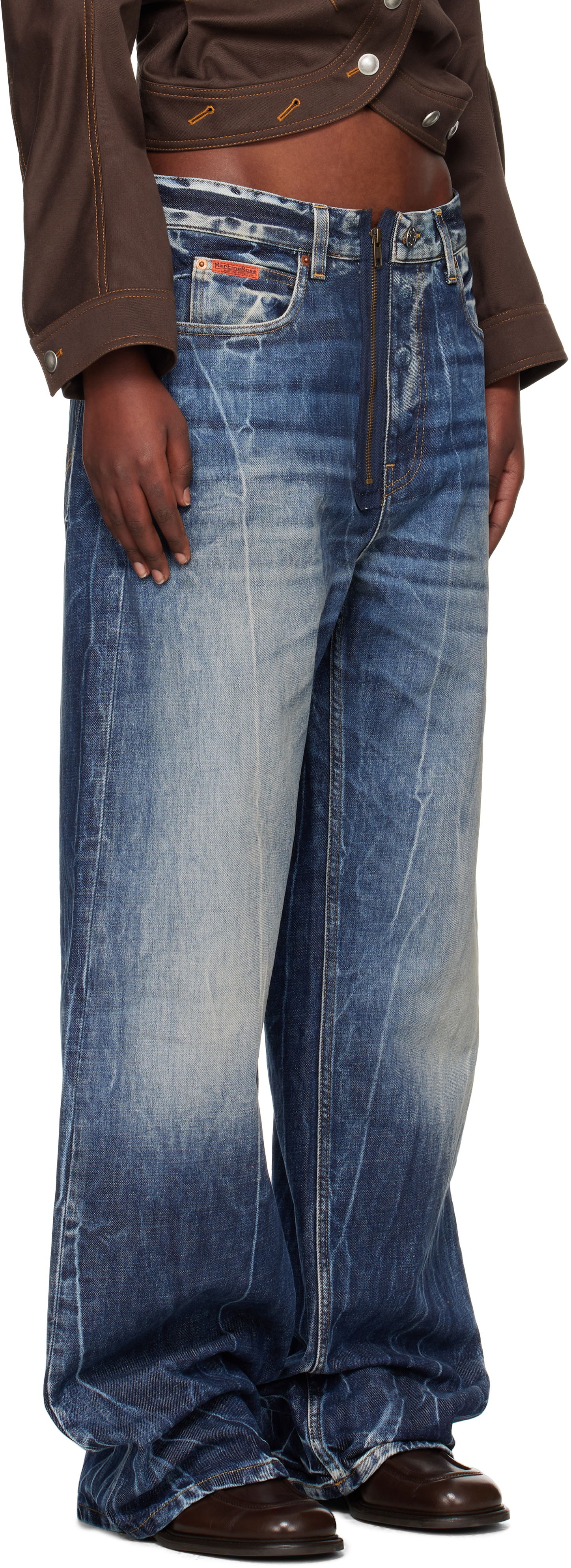 Džínsy Martine Rose Martine Rose Casual Jeans Modrá | 248WD07515, 1