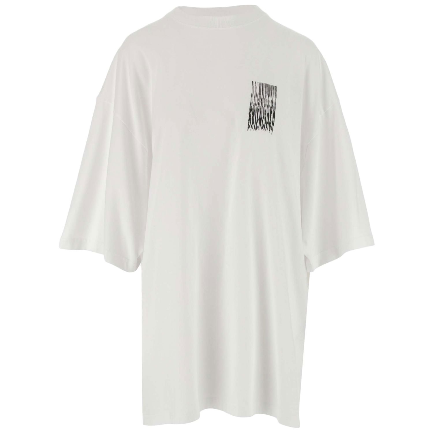 Tričko Balenciaga Wide Fit Barcode T-Shirt Biela | 661715TKVE59040, 0