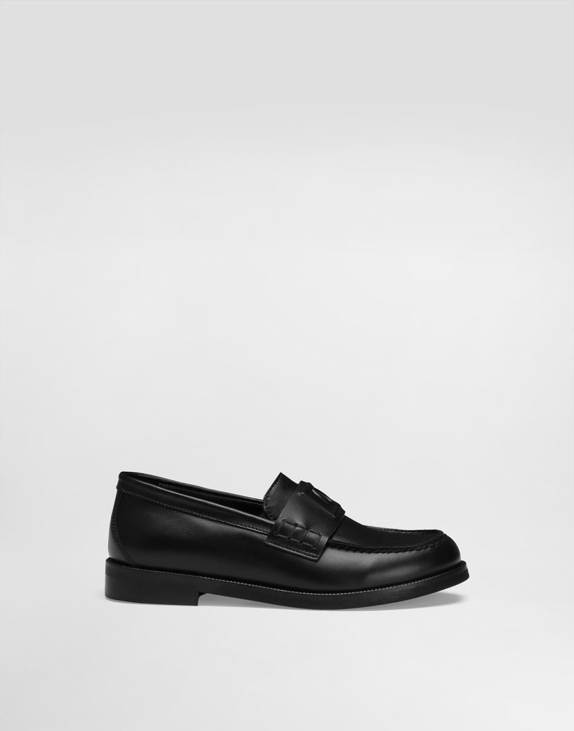 Doplnky Dolce & Gabbana Dolce & Gabbana Nappa Calfskin Loafers Čierna | DA5296A6M1880999