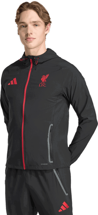 Bunda adidas Originals Liverpool FC Tiro25 Competition Vis Tech Track Jacket Čierna | jz5556, 4