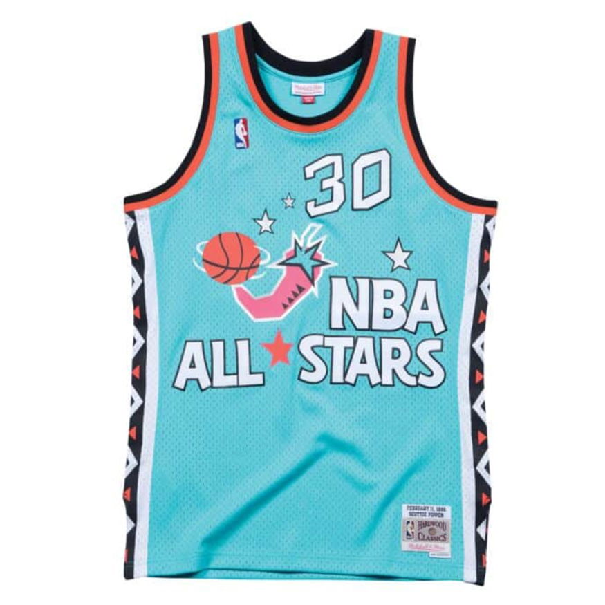 Dres Mitchell & Ness ALL STAR 1996 East Scottie Pippen Swingman Jersey Tyrkysová | SMJYEL18053-ASETEAL96SPI, 0