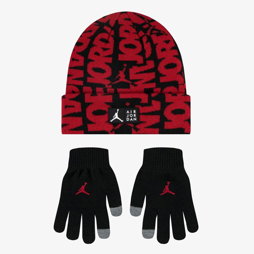 Kulicha Jordan JAN AJ AOP BEANIE SET Čierna | 9A0792-KR5