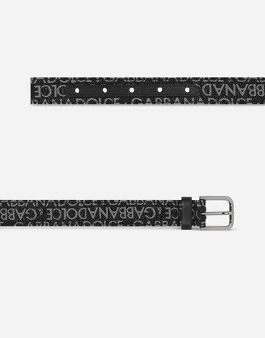 Opasok Dolce & Gabbana Dolce & Gabbana Printed Nylon Belt Čierna | EC0055AN579HNXCI, 1