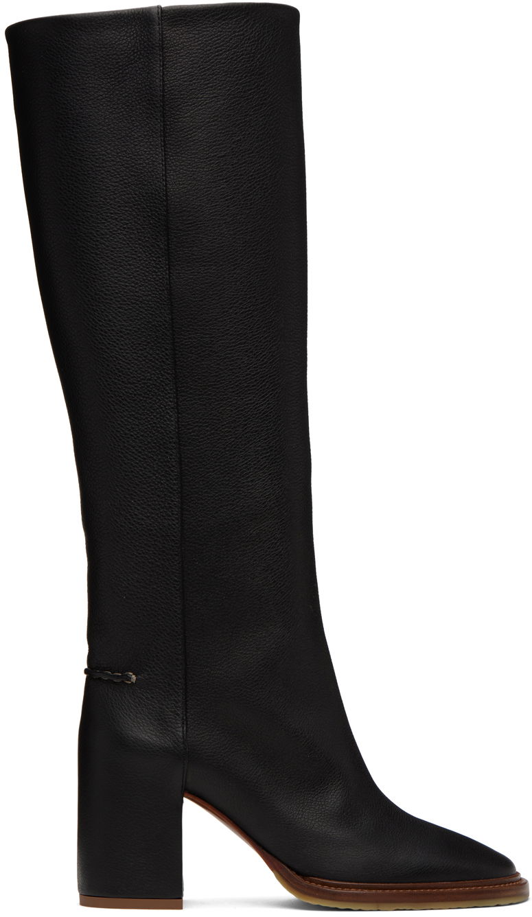 Tenisky a topánky CHLOÉ Chloé Edith Knee-High Boots Čierna | CHC21W519V3