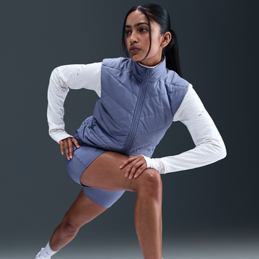 Vesta Nike Swift Quilted Full-Zip Running Vest Modrá | hv2655-499, 2