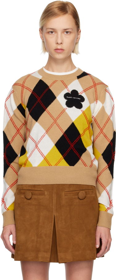 Sveter Marc Jacobs Preppy Daisy Argyle Crewneck Sweater Rôznofarebný | 2F5RTP013K12, 0