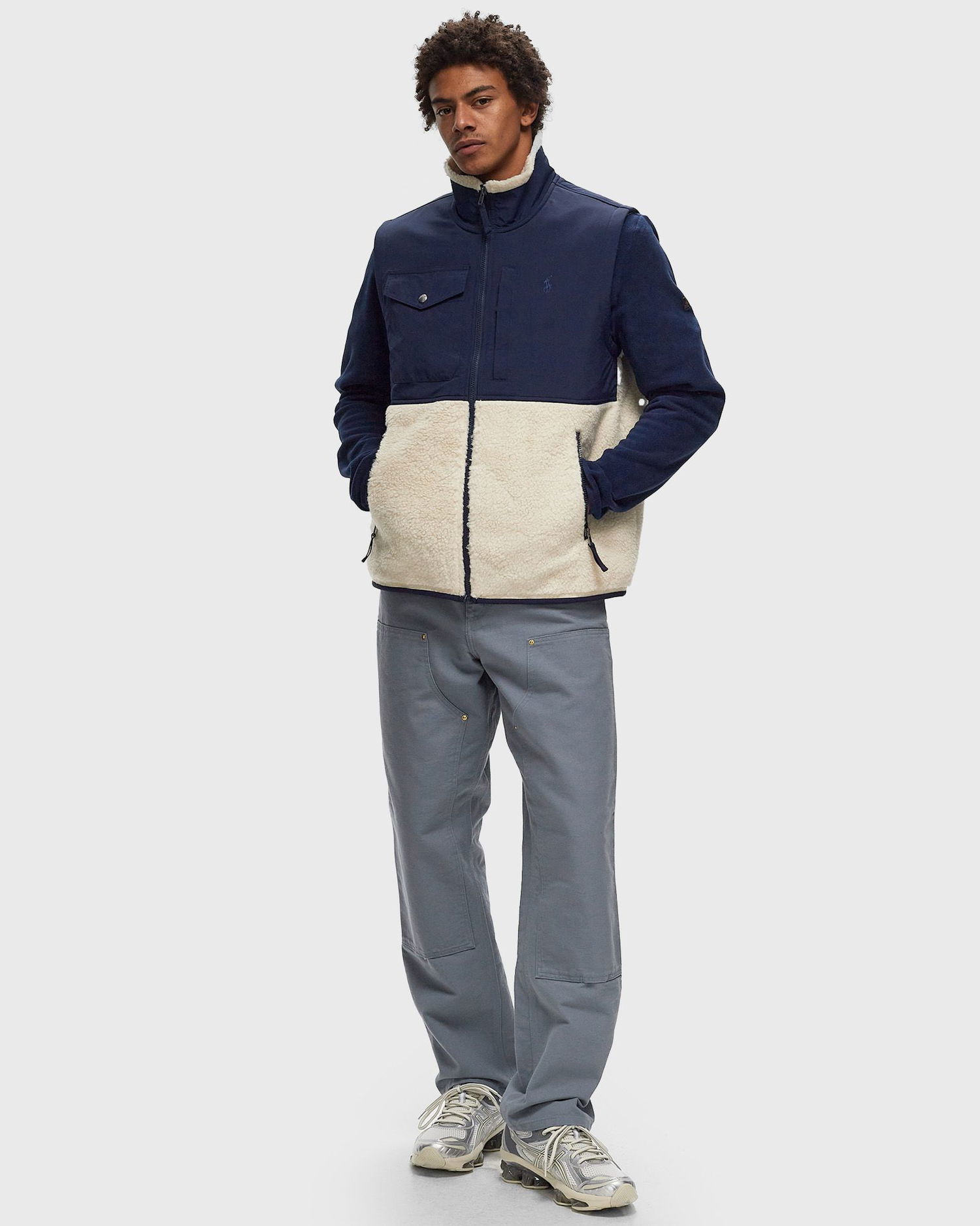 Vesta Polo by Ralph Lauren Sleeveless Full Zip Vest Modrá | 710854959008, 1