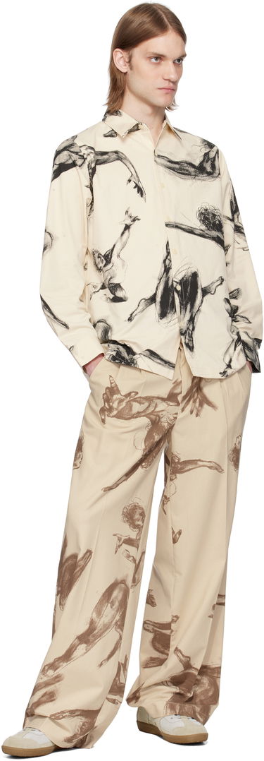 Košeľa KidSuper KidSuper Trapeze Performer Button Up Shirt Béžová | SS25-LTP-06, 3
