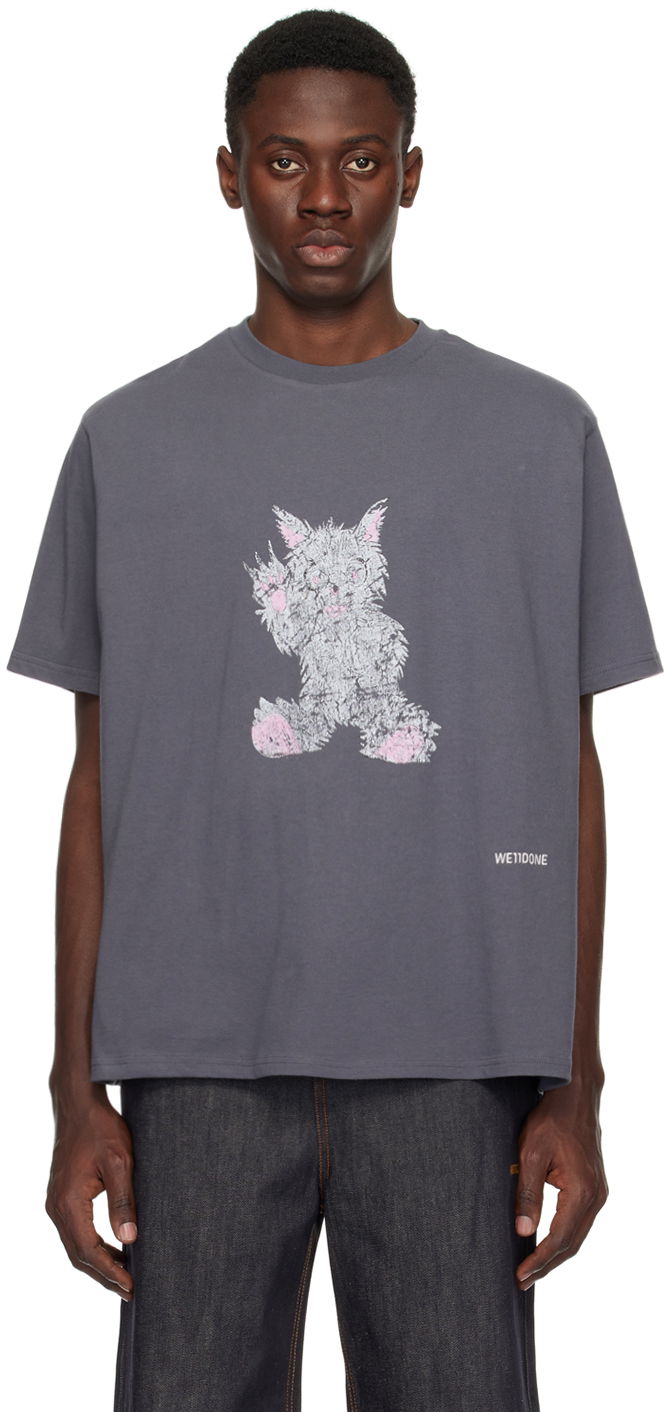 Tričko We11done Printed T-Shirt Šedá | WD-TT1-24-765-U-CH, 0