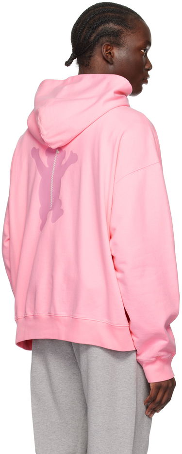 Mikina We11done Teddy Graphic Print Hoodie Ružová | WD-TH3-22-727-U-PK, 2