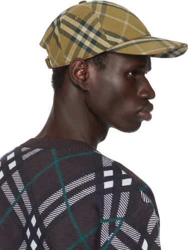 Šiltovka Burberry Burberry Check Cotton Baseball Cap Béžová | 8098529, 2