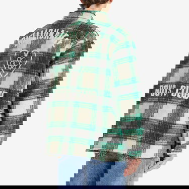 Košeľa BILLIONAIRE BOYS CLUB Heart & Mind Check Overshirt Zelené | B25127-GRN, 3