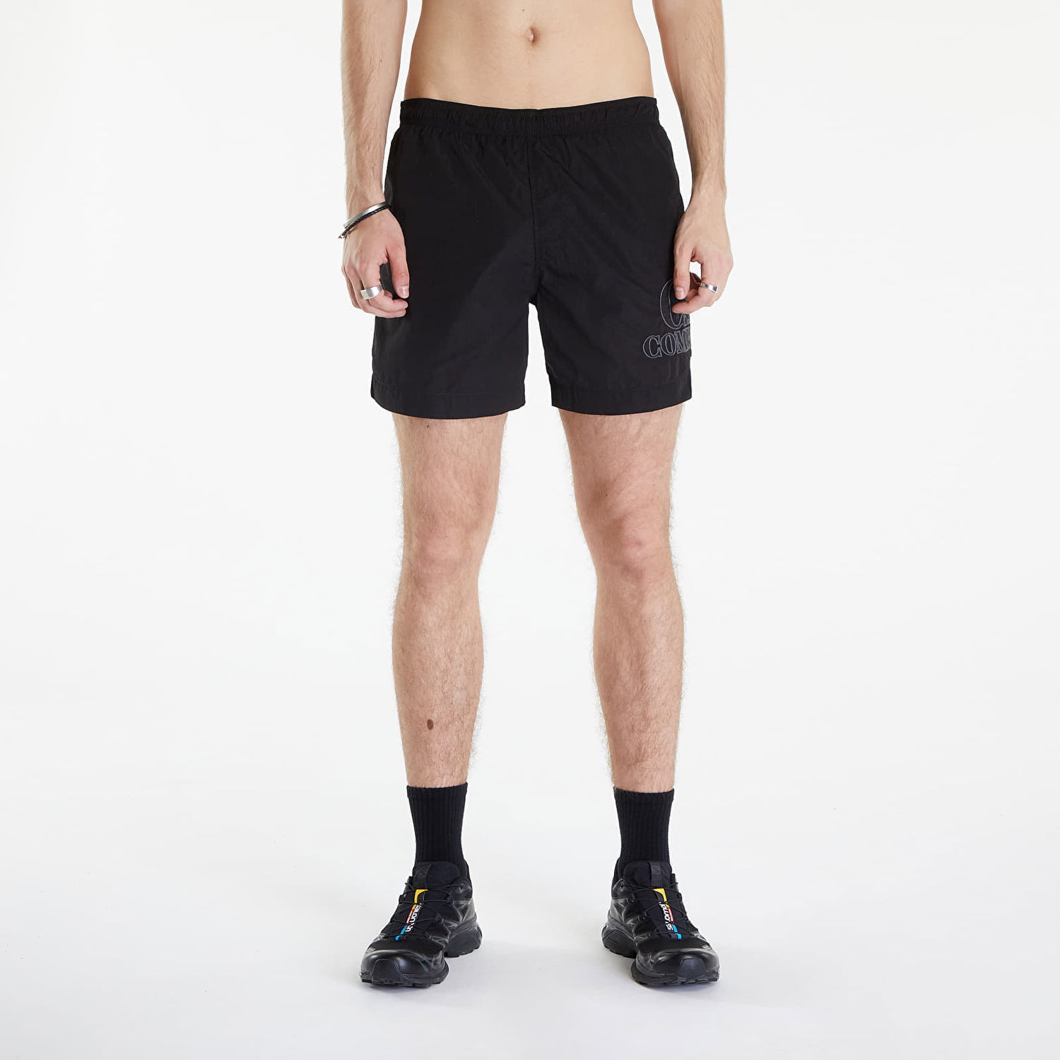 Šortky C.P. Company Boxer Beach Shorts Black Čierna | 16CMBW218A006369G-999, 0