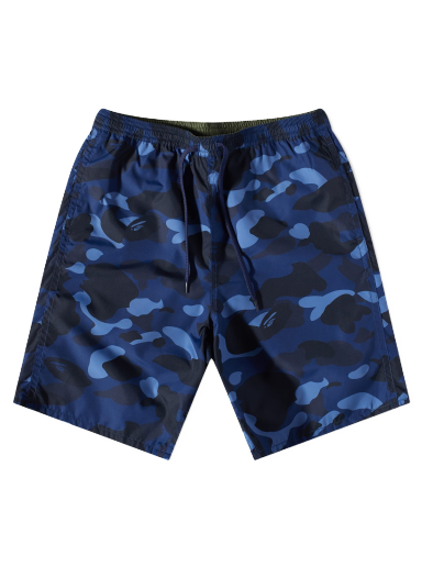 Šortky BAPE Colour Camo Shark Reversible Short Navy Navy | 001SPJ301017M-NVY